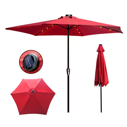 Outdoor Patio Umbrella Red