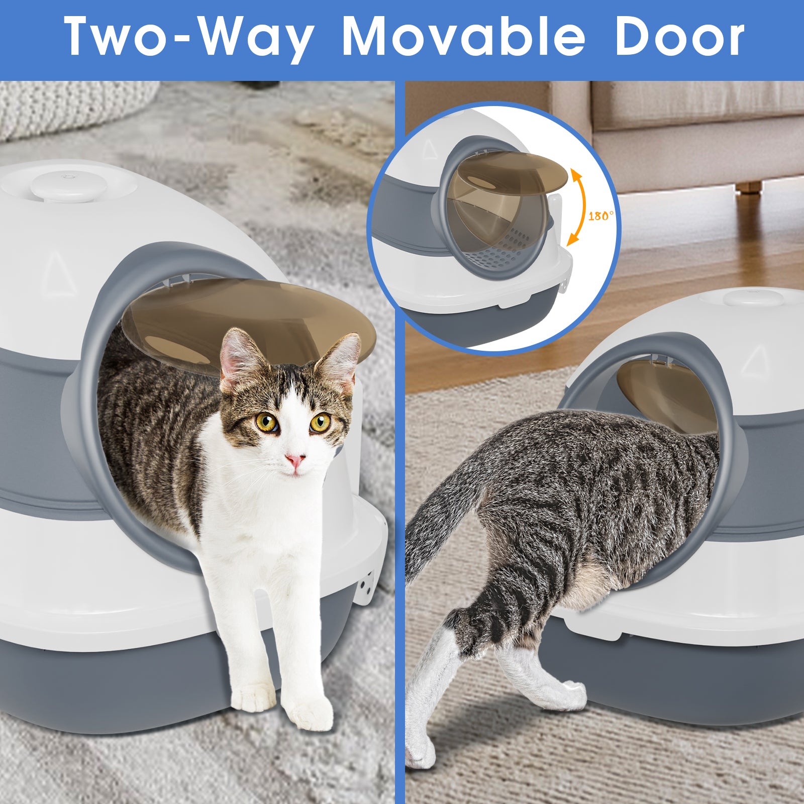 Foldable Cat Litter Box Cat Toilet TOPMART