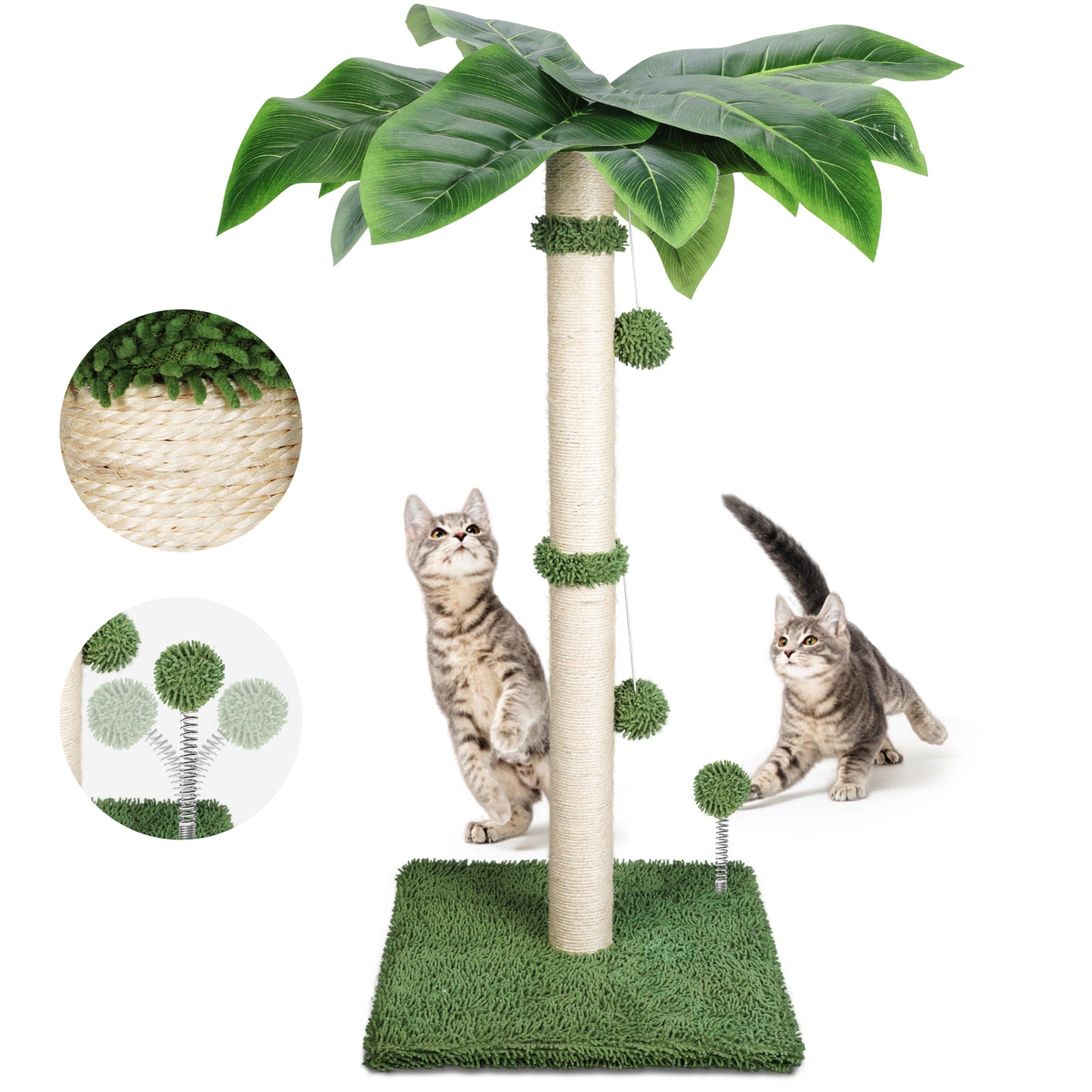 Cat Scratching Post Tree Shape-33.4" tall-TOPMART