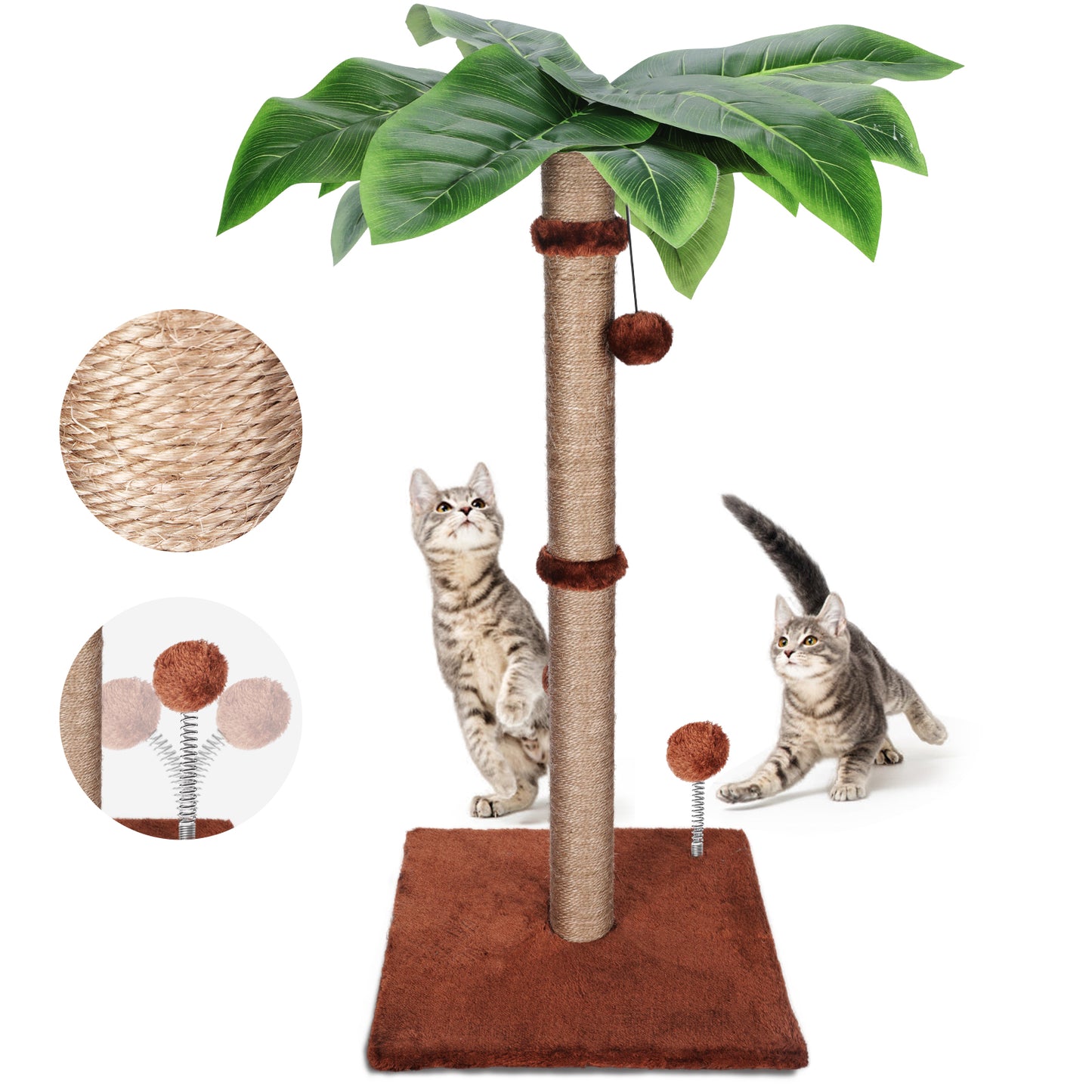 Cat Scratching Post Tree Shape-33.4" tall-TOPMART